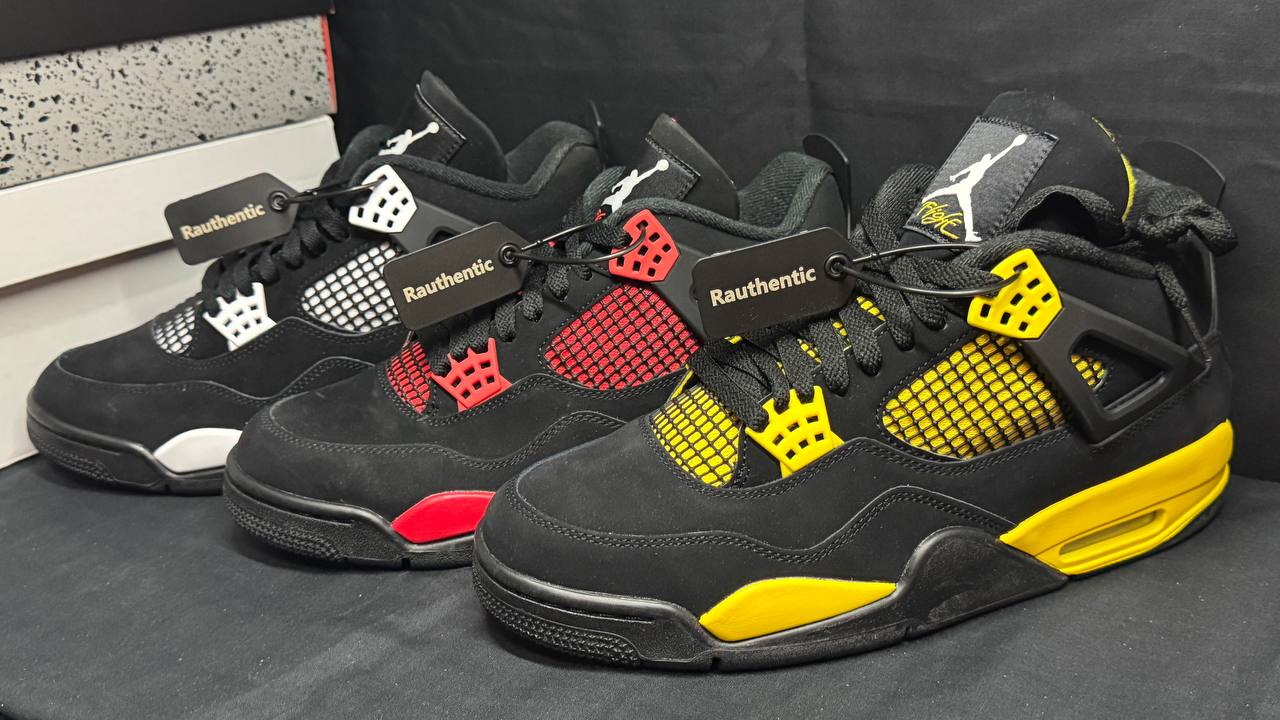(COLLECTION) NIKE AIR JORDAN 4 THUNDER PACK (RED / WHITE / YELLOW)