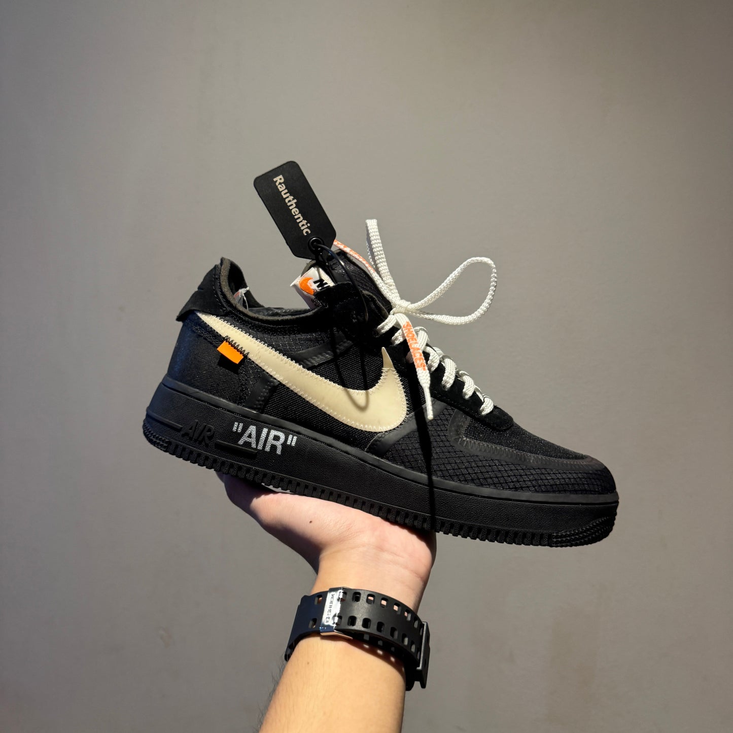 US 10 USED NIKE AIR FORCE 1 X OFF WHITE BLACK