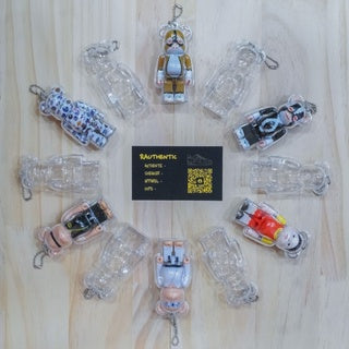 100% Be@rbrick Acrylic Keychain Casing