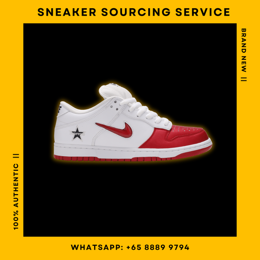 Nike SB Dunk Low Supreme Jewel Swoosh Red