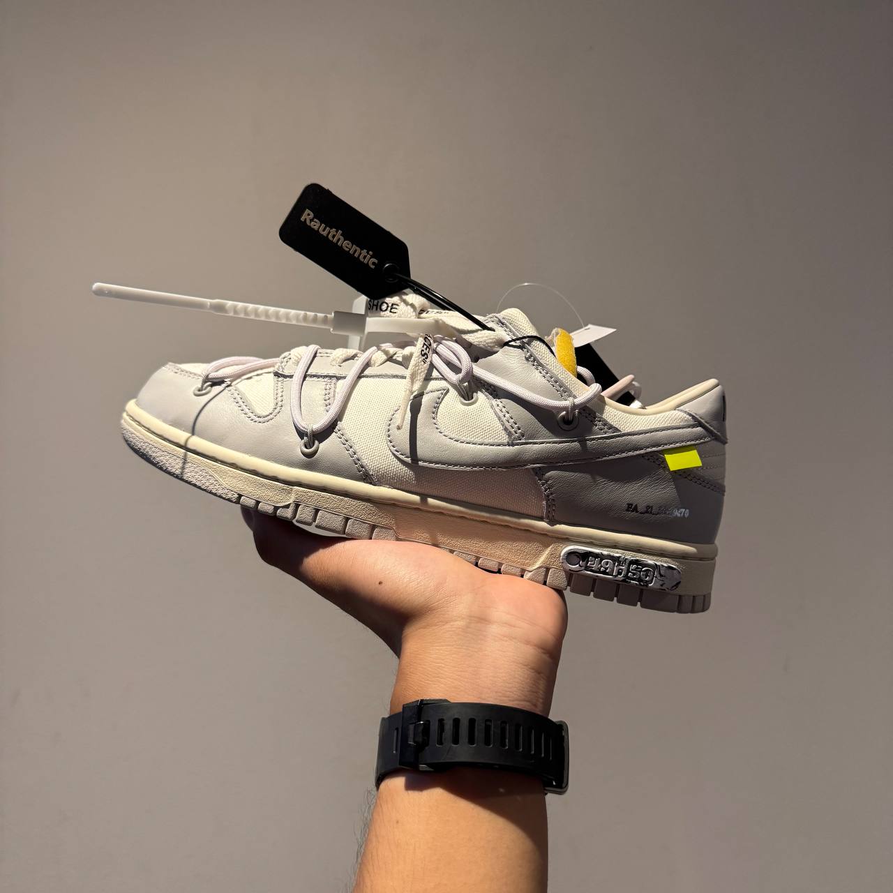 US 7.5 NIKE DUNK LOW X OFF WHITE LOT 49