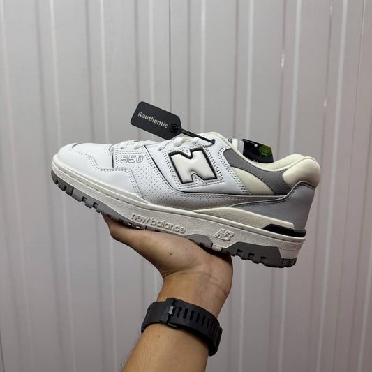 US 10 NEW BALANCE 550 'GREY WHITE'