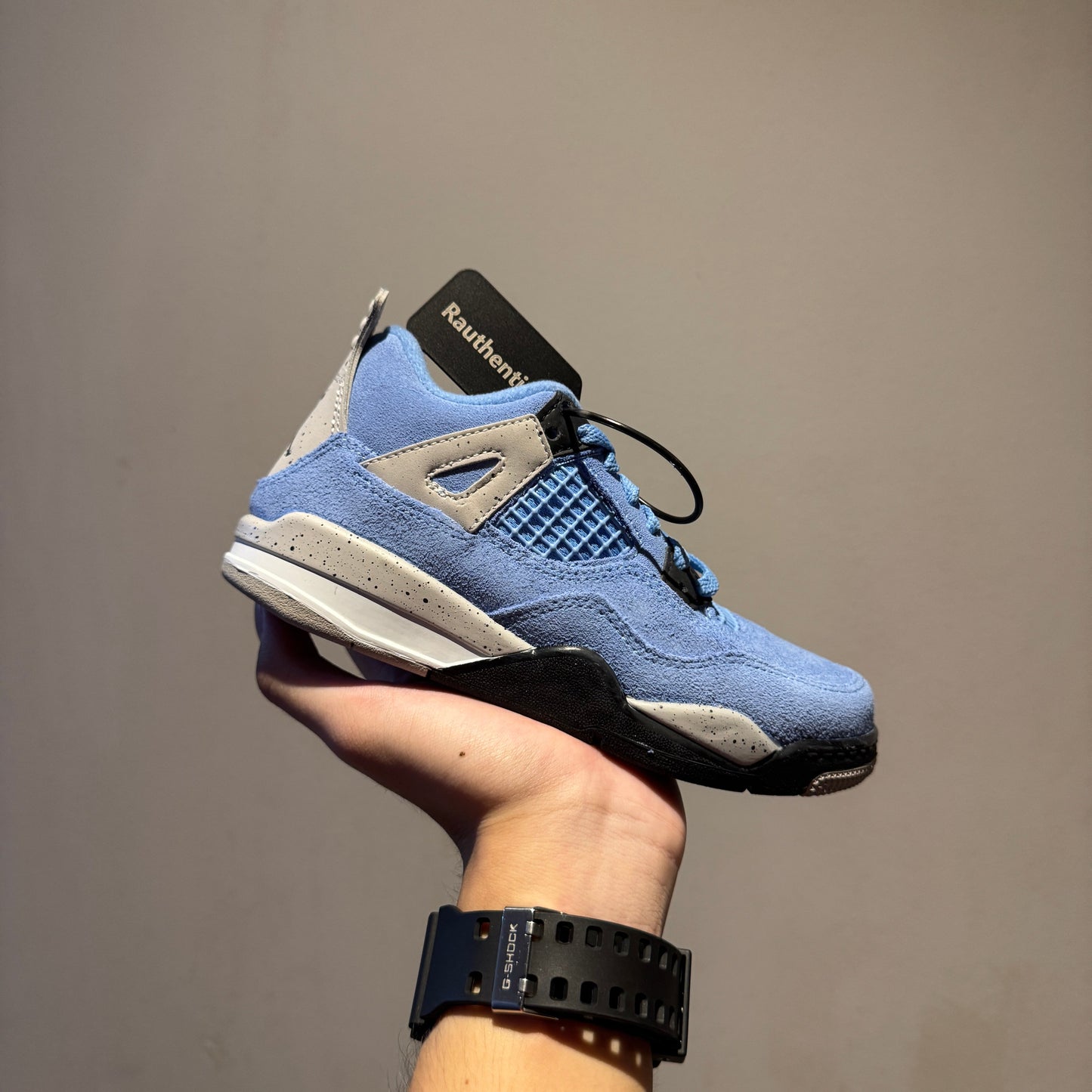US 12C NIKE AIR JORDAN 4 RETRO UNIVERSITY BLUE (PS)