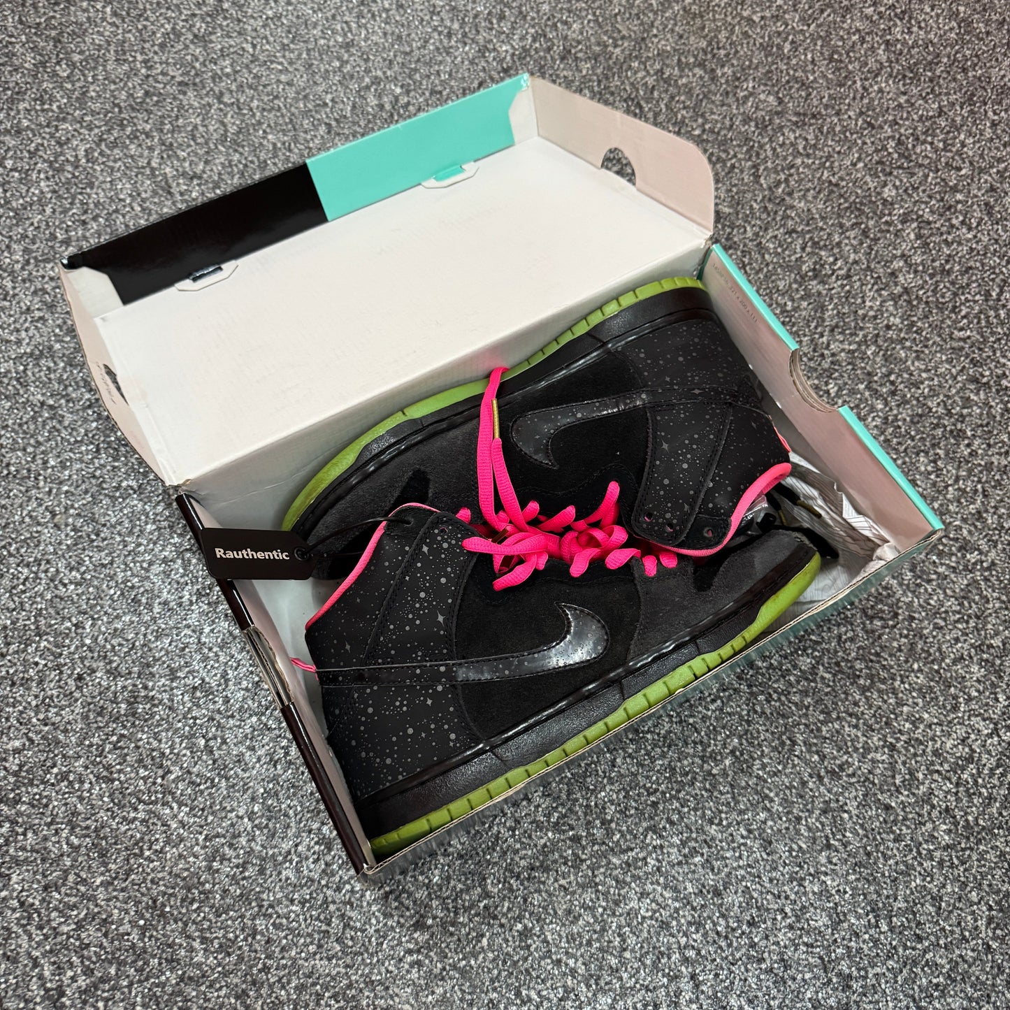 US 8.5 USED NIKE SB DUNK HIGH NORTHERN LIGHTS PREMIER