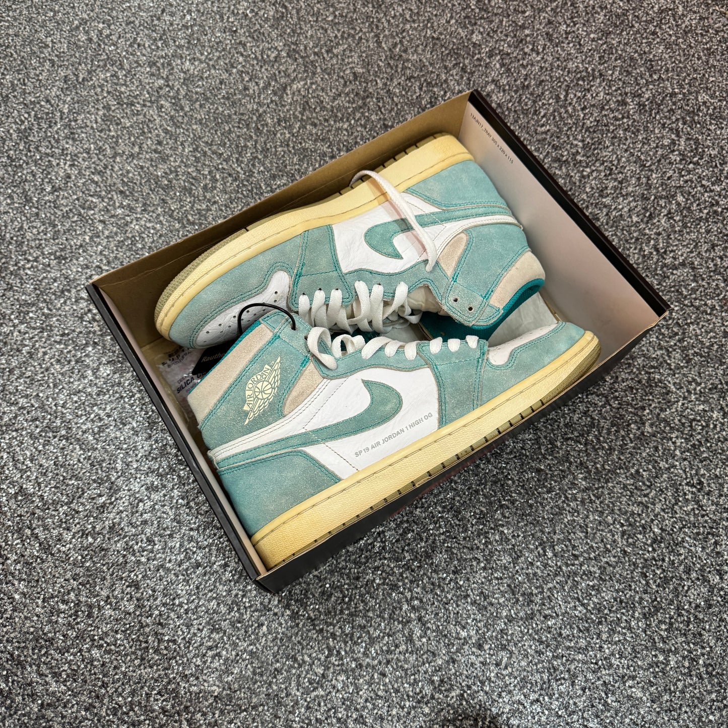 US 8.5 USED NIKE AIR JORDAN 1 HIGH TURBO GREEN
