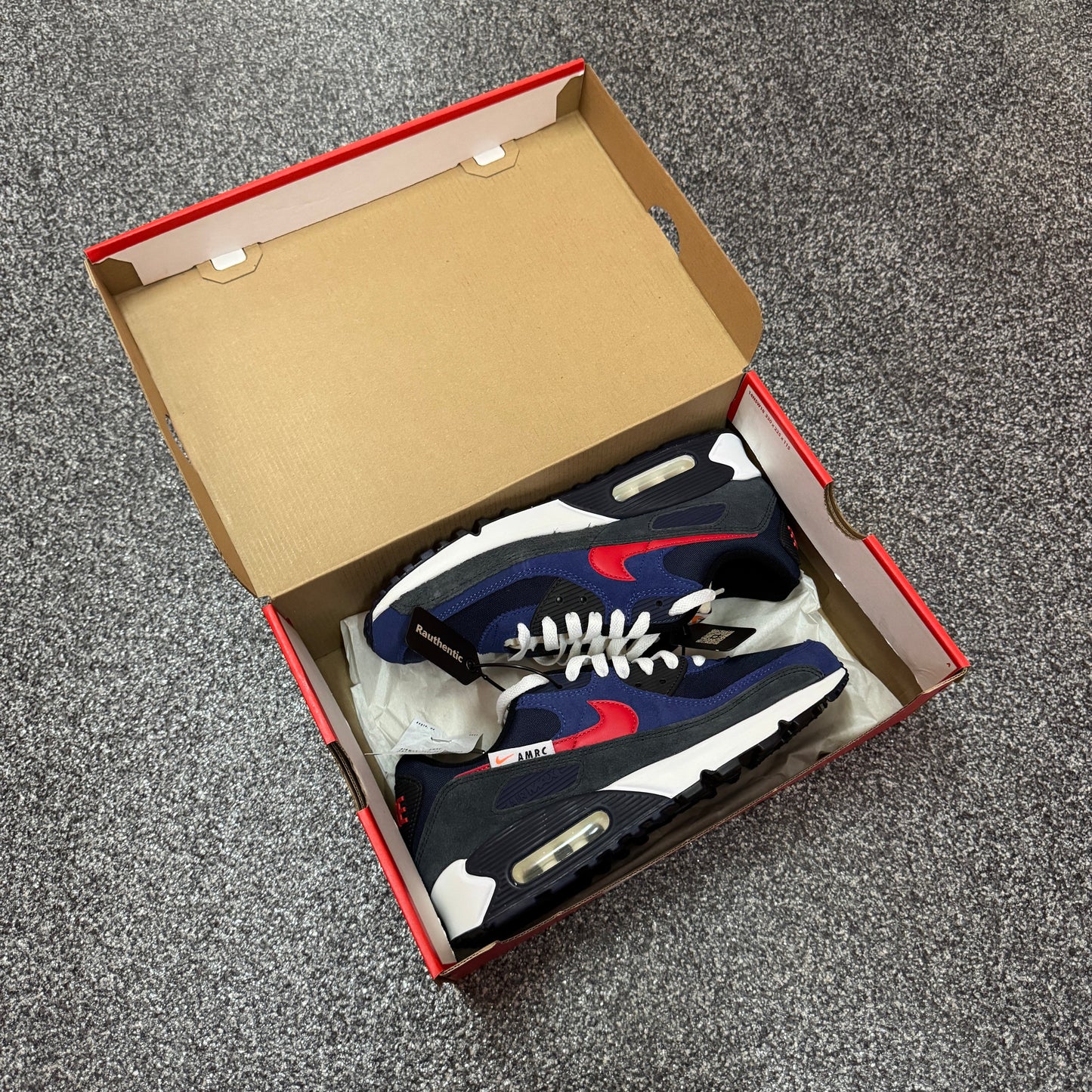 US 9.5 NIKE AIR MAX 90 SE RUNNING CLUB DEEP ROYAL