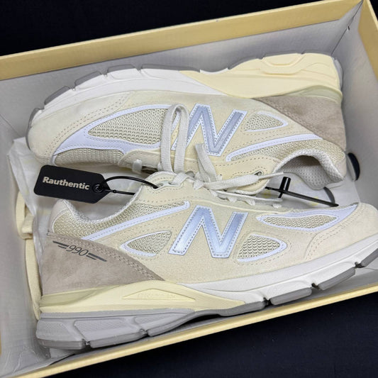 US 9.5 USED NEW BALANCE 990V4 MIUSA LIMESTONE
