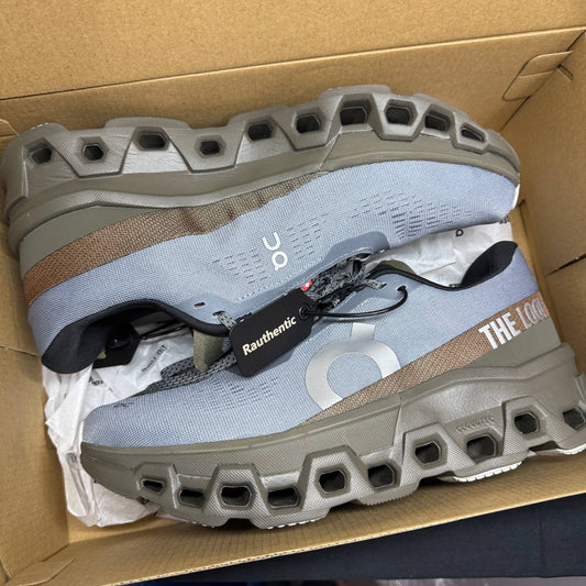 US 9.5 USED ON RUNNING CLOUDMONSTER 2 PLS-TL PLEASURES MIST OLIVE