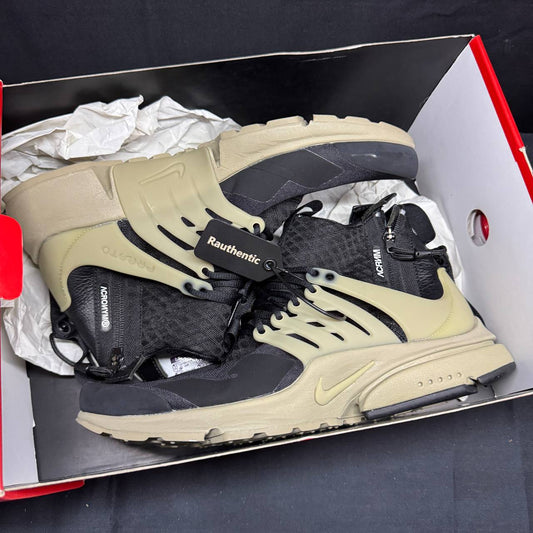 S US 9-10 NIKE AIR PRESTO X ACRONYM BAMBOO