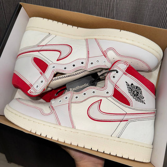 US 9 NIKE AIR JORDAN 1 HIGH PHANTOM GYM RED
