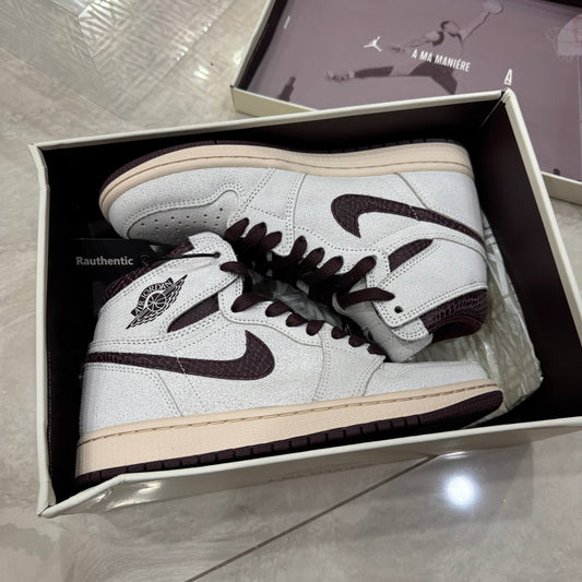 US 7.5 USED NIKE AIR JORDAN 1 RETRO HIGH OG A MA MANIÉRE